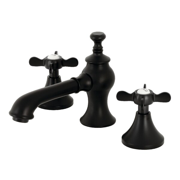 Kingston Brass KC7060BEX Essex 8" Widespread Bathroom Faucet, Matte Black KC7060BEX - main